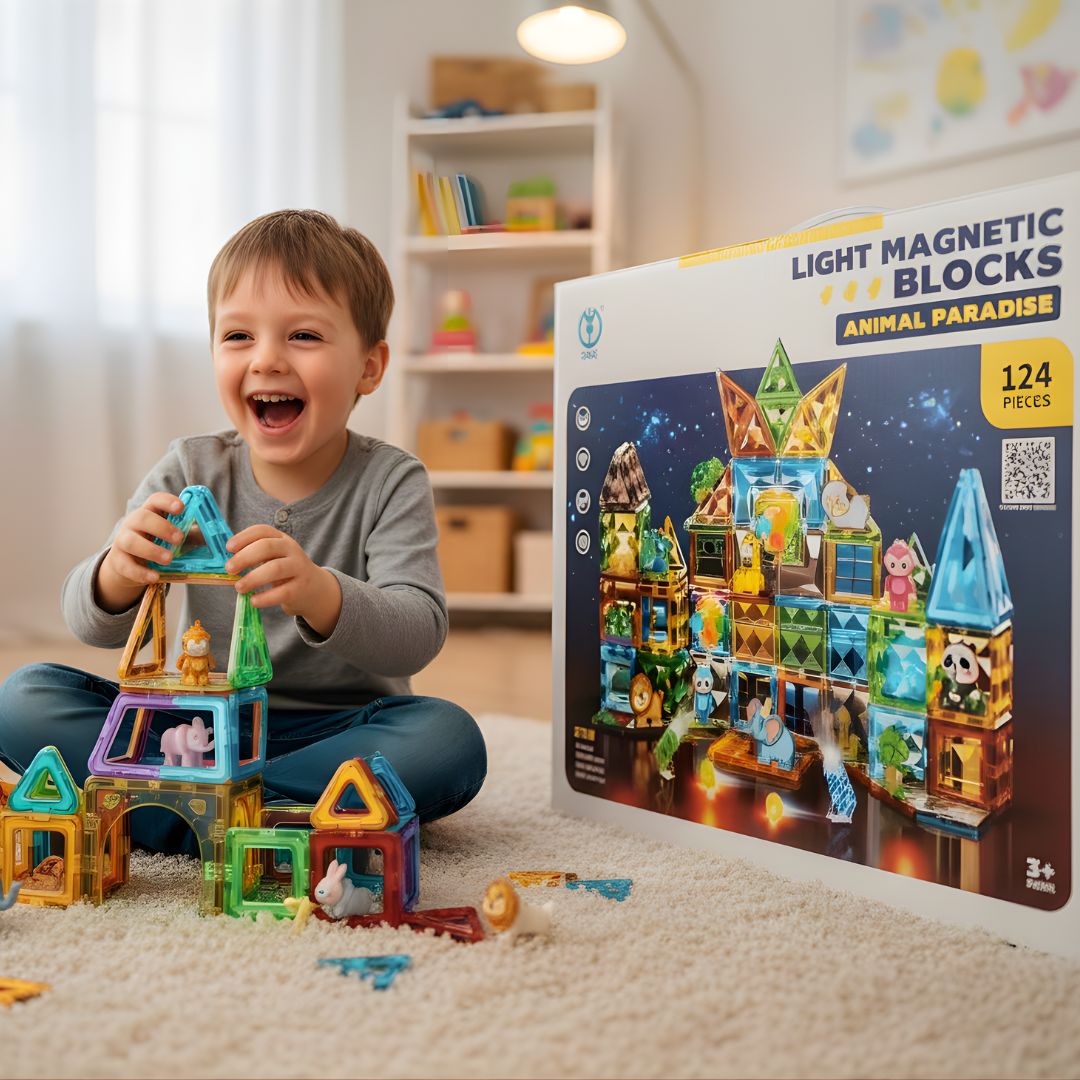 Svetleće magnetne kocke 3D